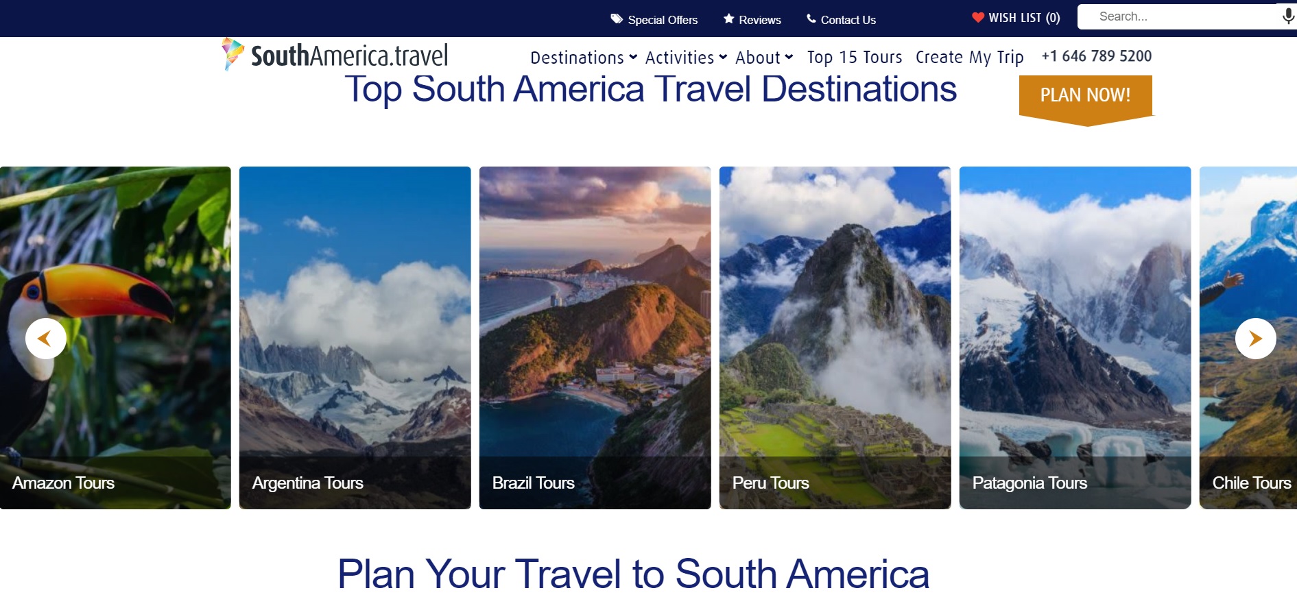 south america travel seo and web design case study