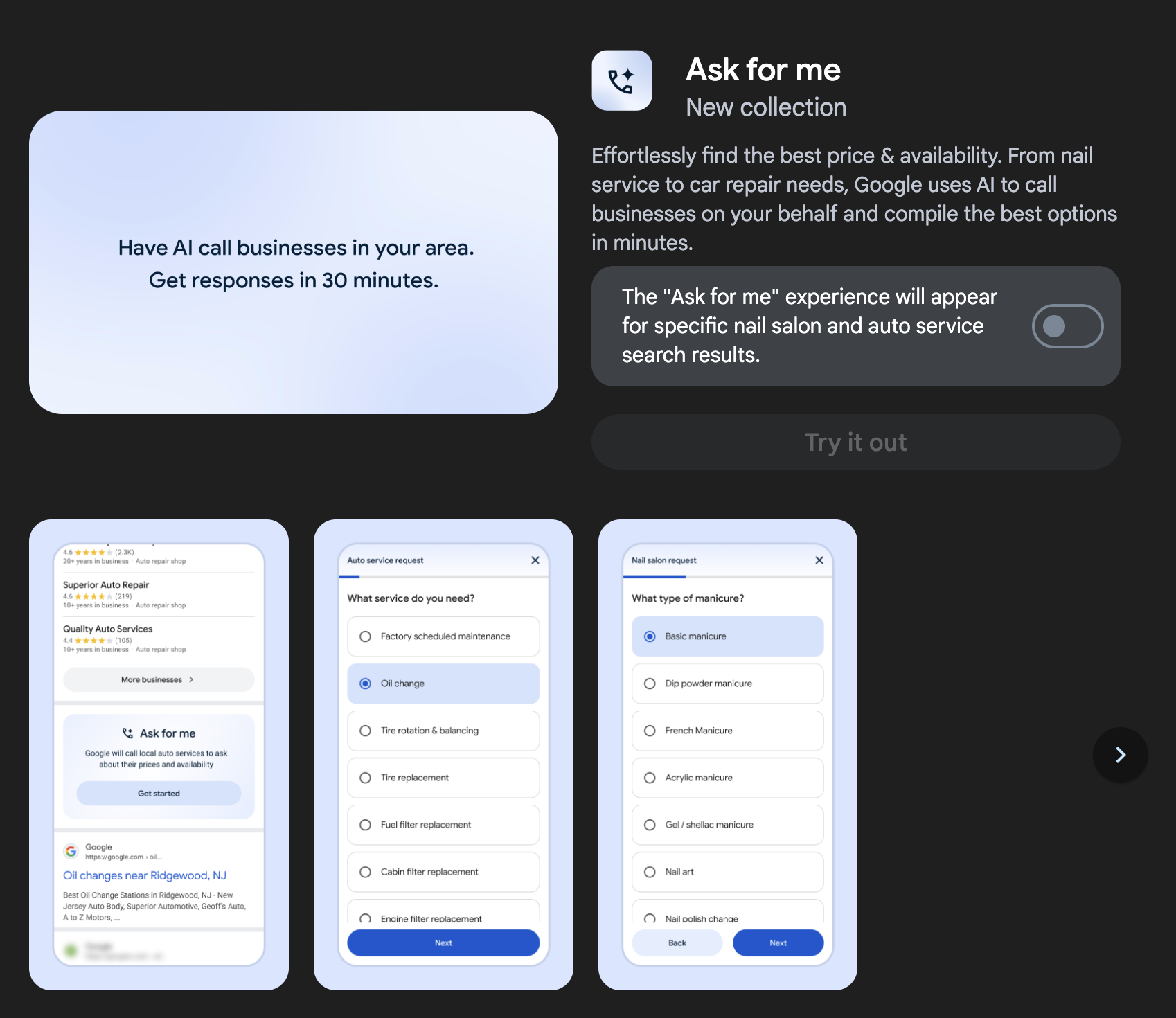 AI call local business